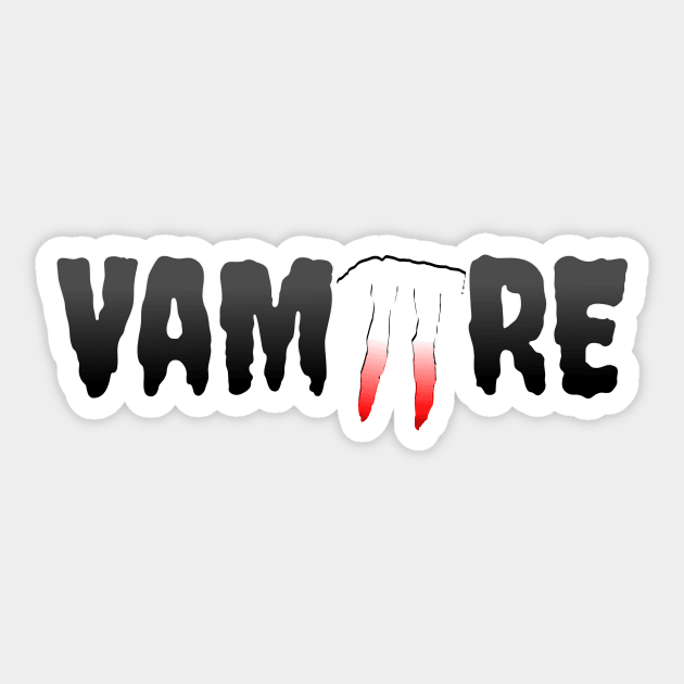Vampire Halloween Pi fangs Sticker by Lyrical Parser